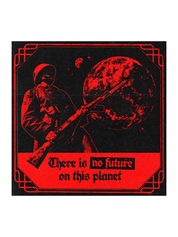 NO FUTURE STICKER RED product image (1)