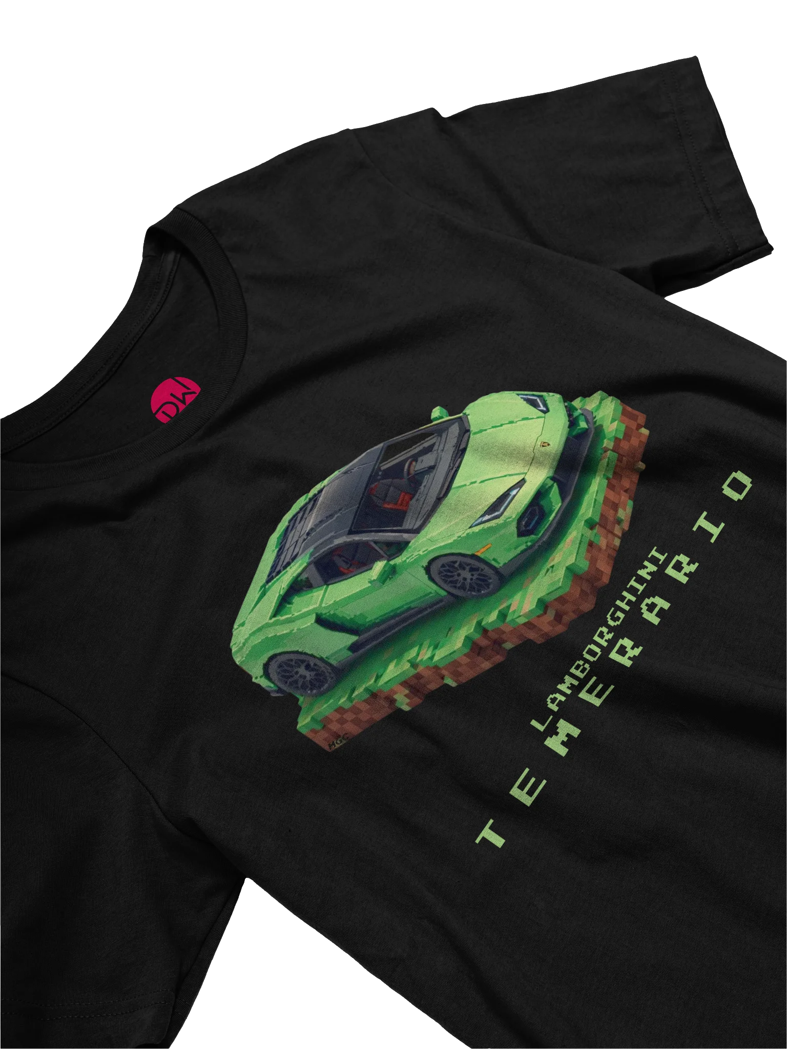 Green Lamborghini Temerario Shirt (Pixel, Retro, Minecraft) product image (22)