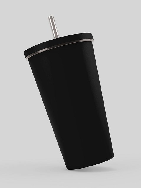Photo showing Insulated Tumbler with a Straw