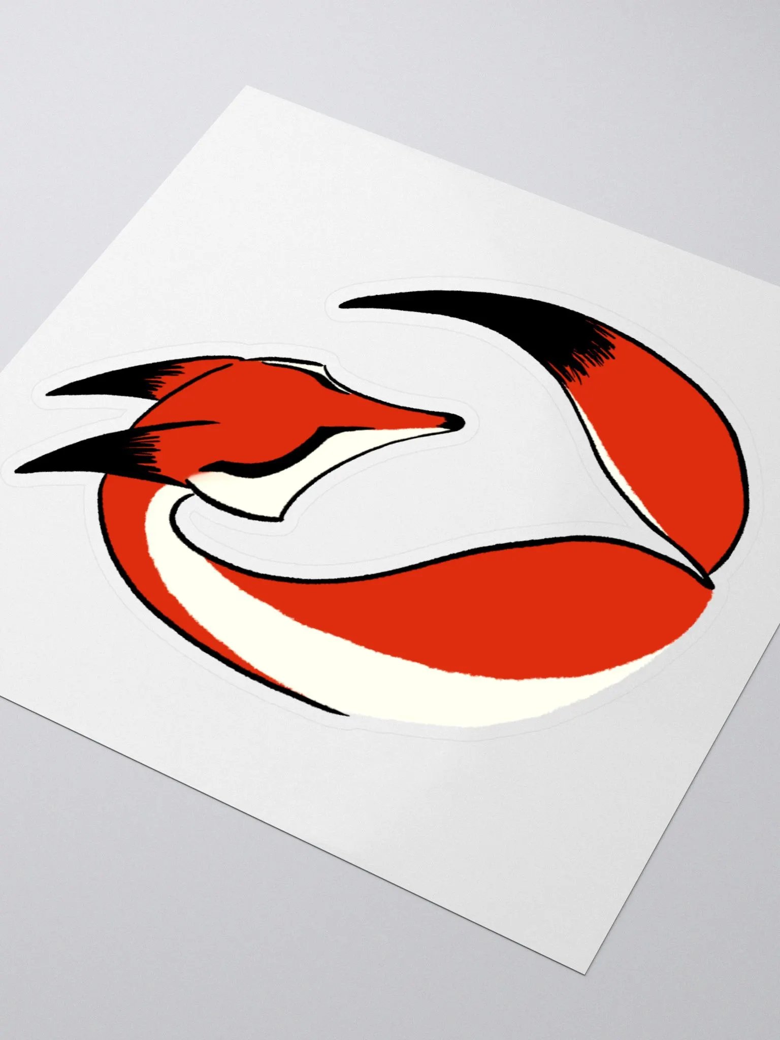 Calming Red Fox Sticker product image (3)