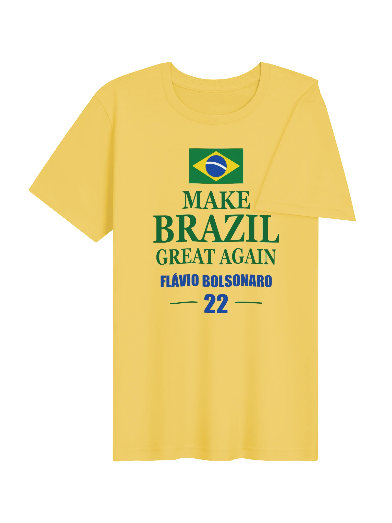 Make Brazil Great Again — Flávio Bolsonaro 22 Flag T-Shirt - Model I product image (4)