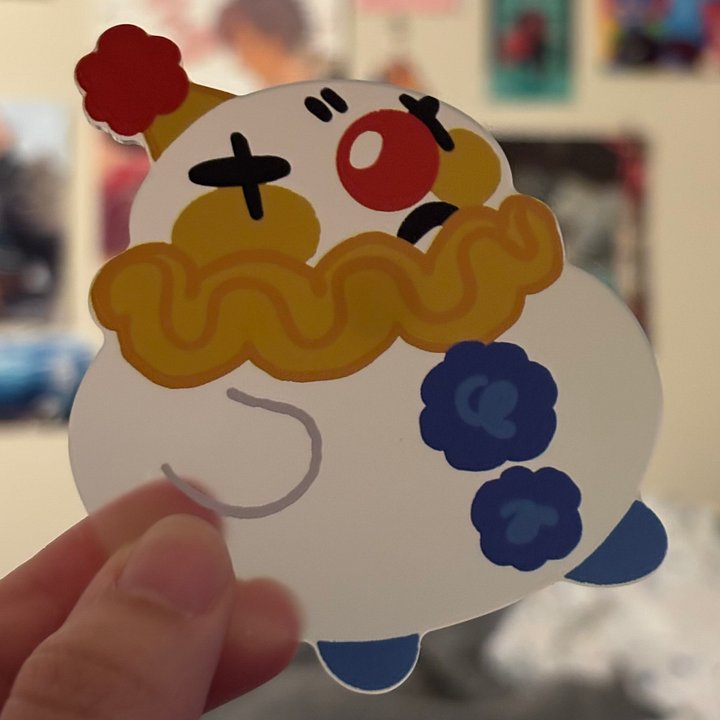 BIG & Small CLOWN BABY CLEAR PIN product image (1)