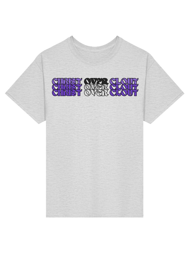 Christ Over Clout Christian T Shirt Faith Based Apparel Bold Kingdom Statement Christian Clothing product image (1)