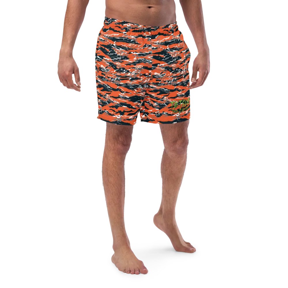 Tiger Camo Swim Trunks product image (1)