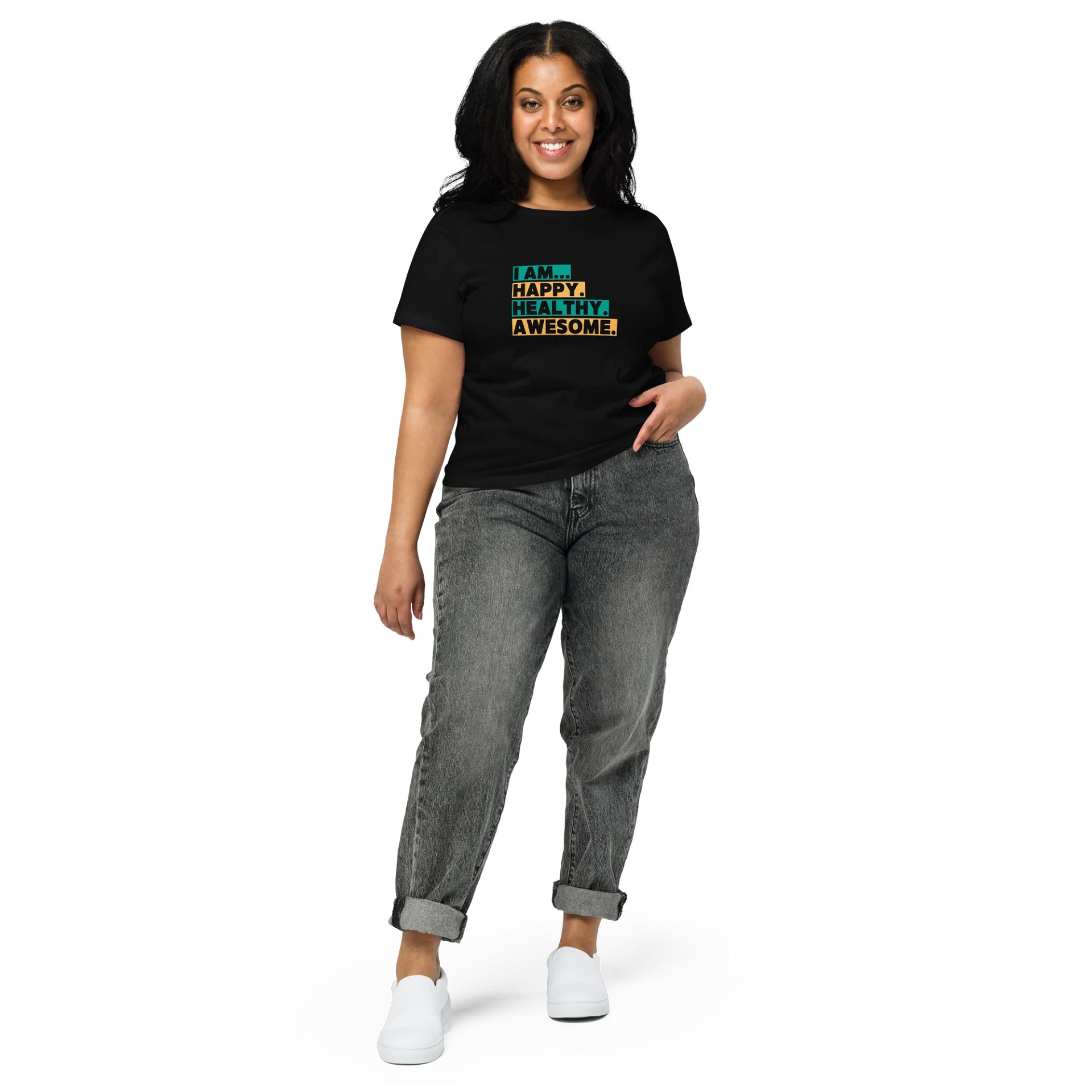 Happy, Healthy Women's High Waisted T-shirt product image (3)