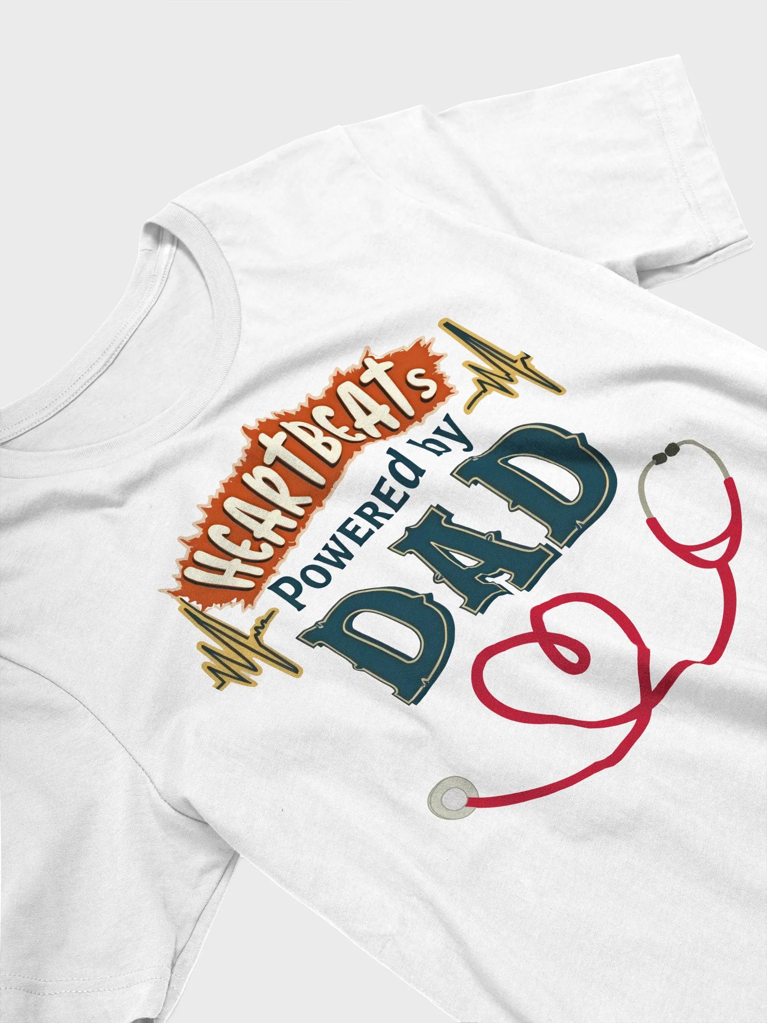 Dad's Heartbeat Tribute Tee product image (26)