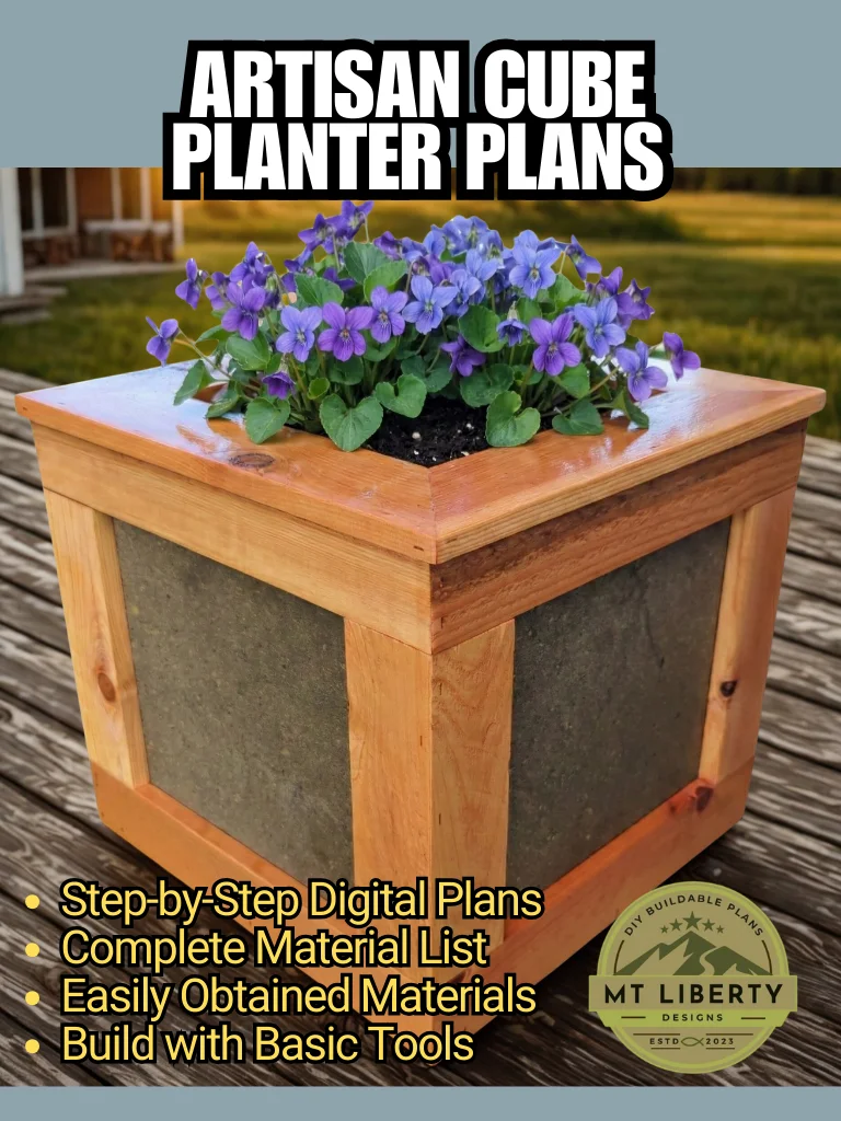 Modern Paver & Cedar Outdoor Planter: DIY Build Plans & Construction Guide product image (1)