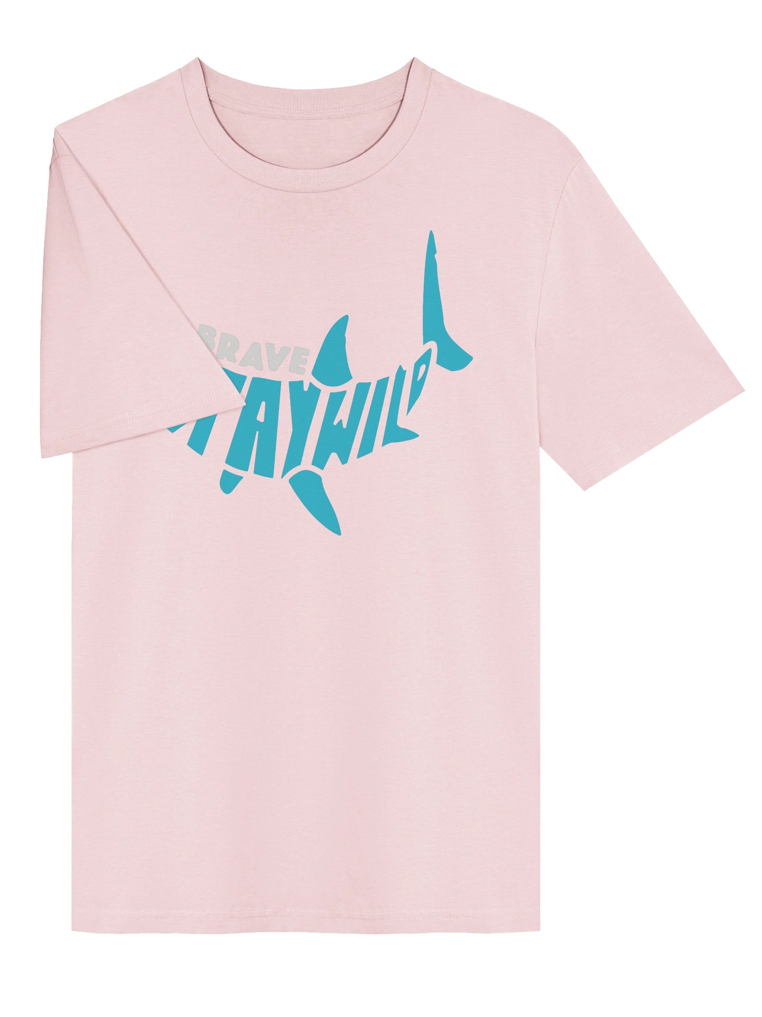 Be Brave Stay Wild Shark Unisex Organic T-Shirt product image (4)