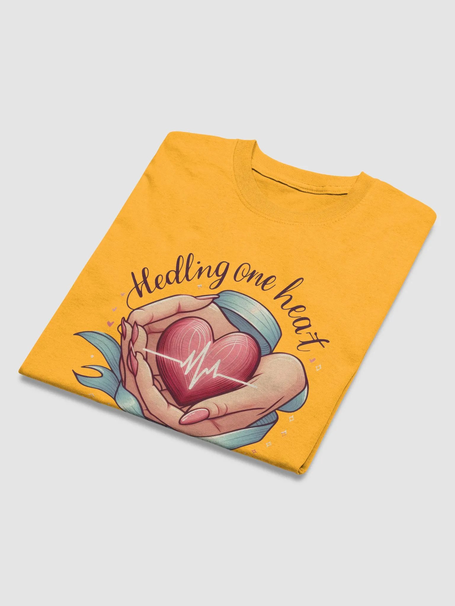 healing one heart at a time and heartbeat t-shirt product image (47)