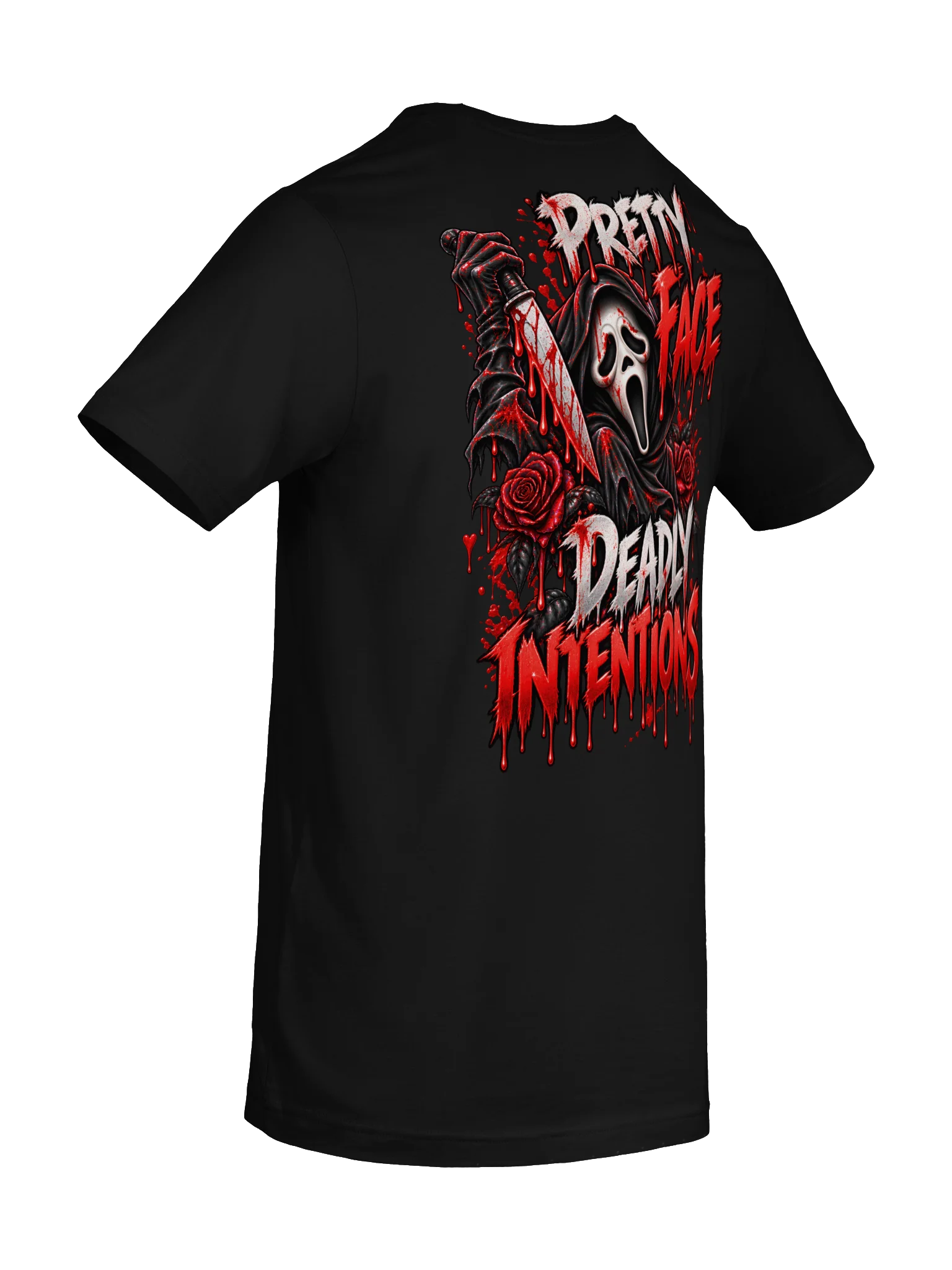 Pretty Face, Deadly Intentions — Halloween Graphic Tee product image (15)