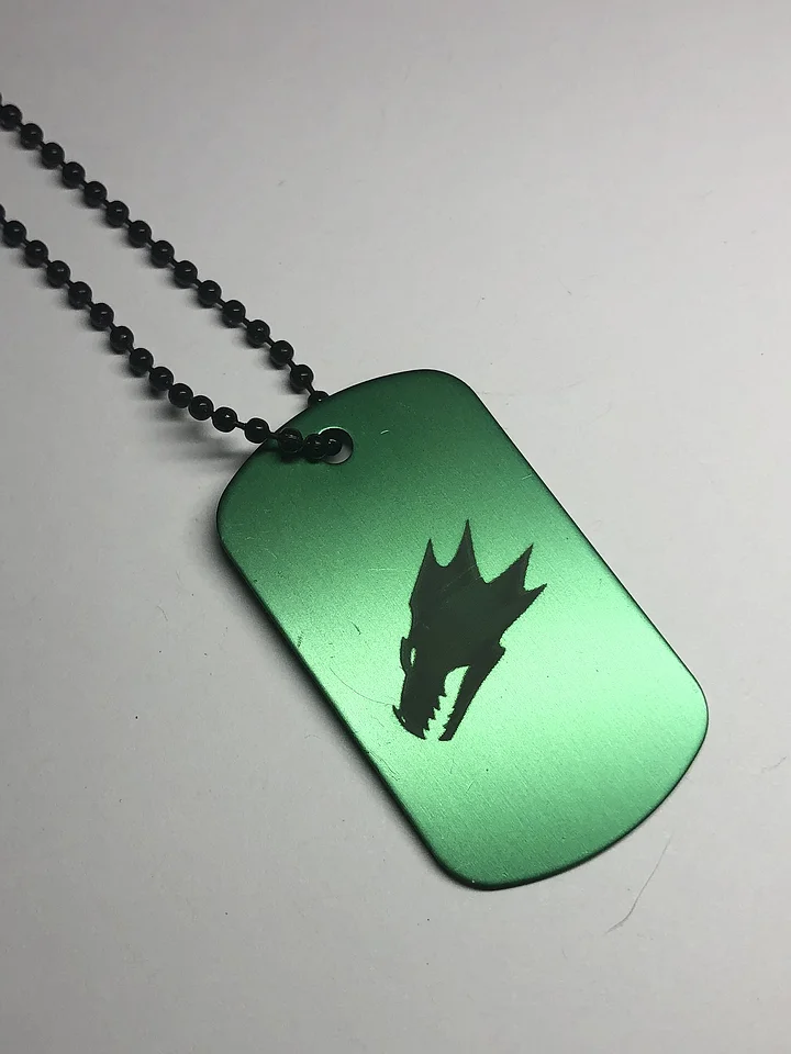 FLAME WITHIN - Engraved Dog Tag Pendant Necklace product image (1)