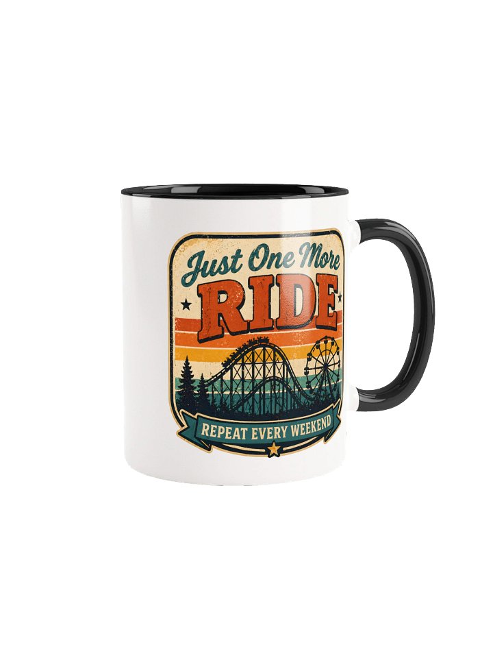 Just One More Ride Mug – Retro Coaster Sunset Coffee Cup for Thrill Seekers product image (8)