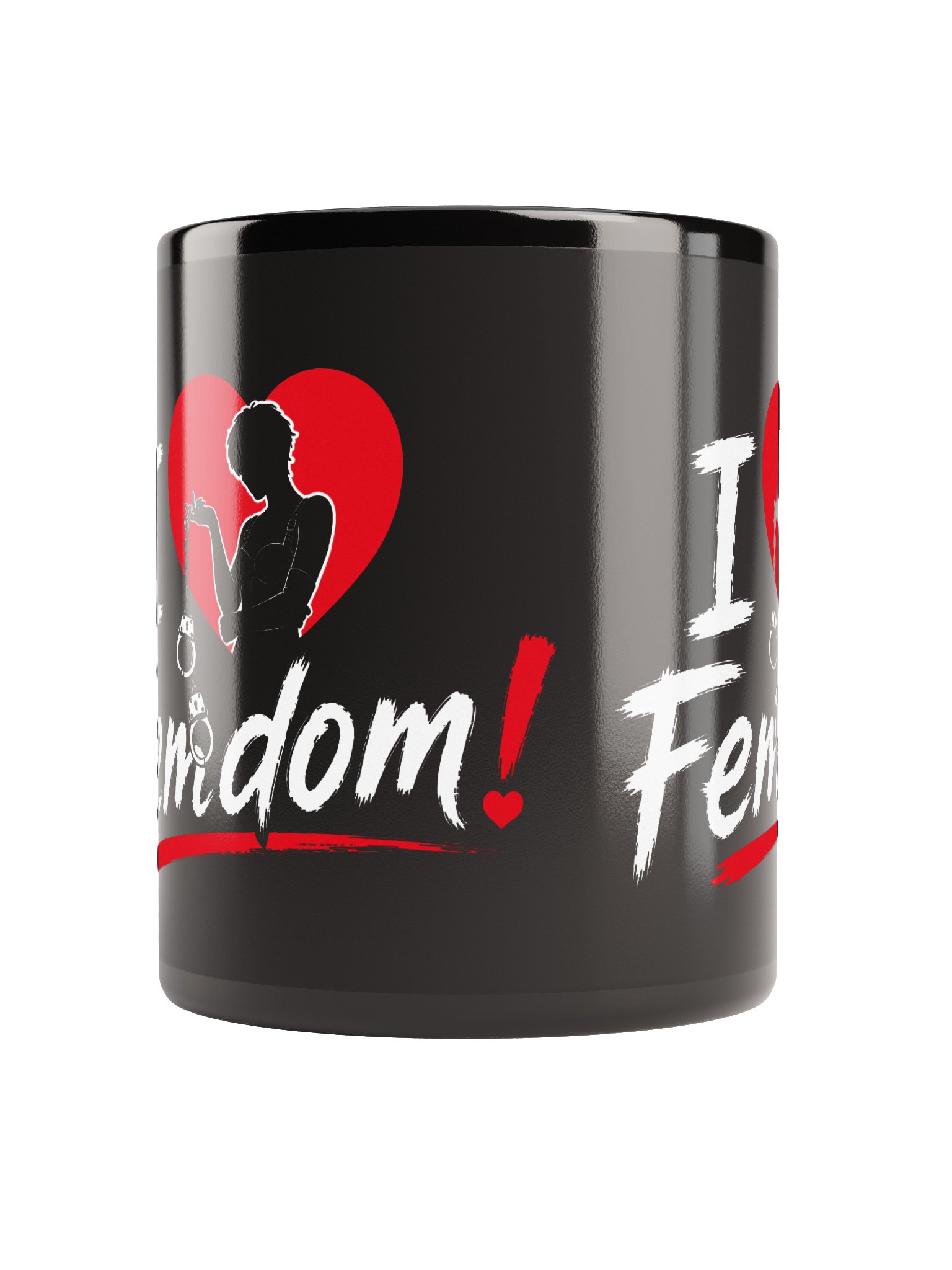 I Love Femdom! – Gothic Heart Coffee Mug product image (4)