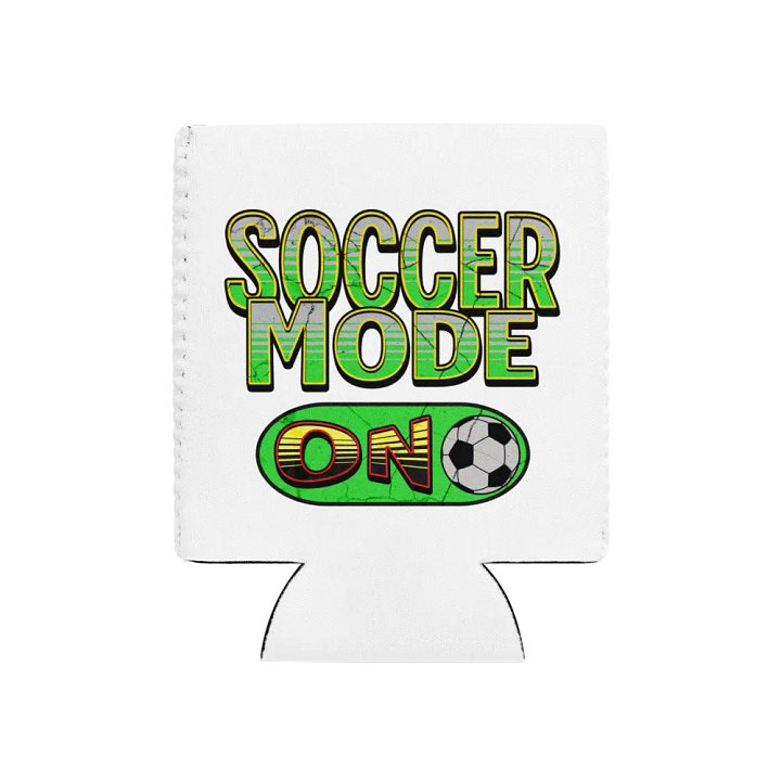 Soccer Mode On Can Cooler product image (1)