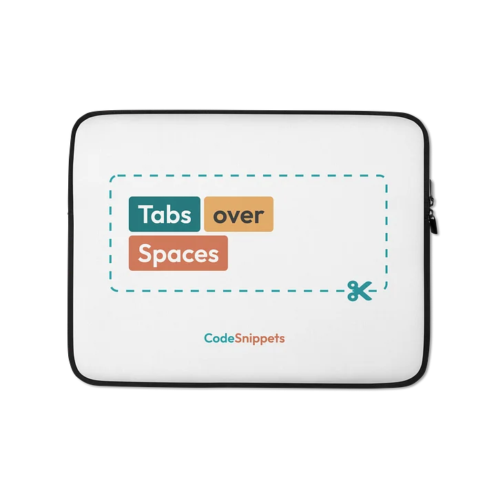 Tabs Over Spaces Laptop Sleeve product image (1)