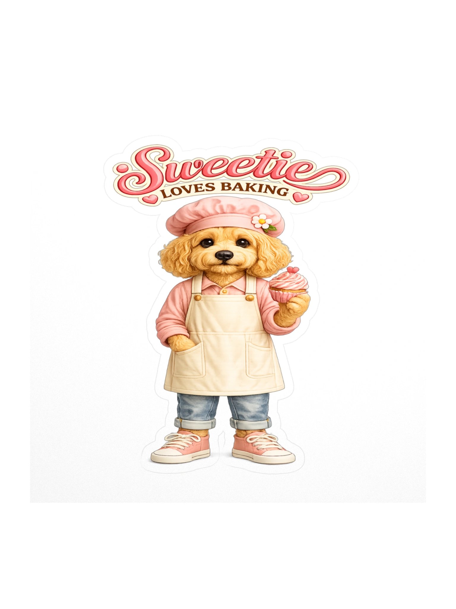 Sweetie Loves Baking Dog Sticker product image (1)