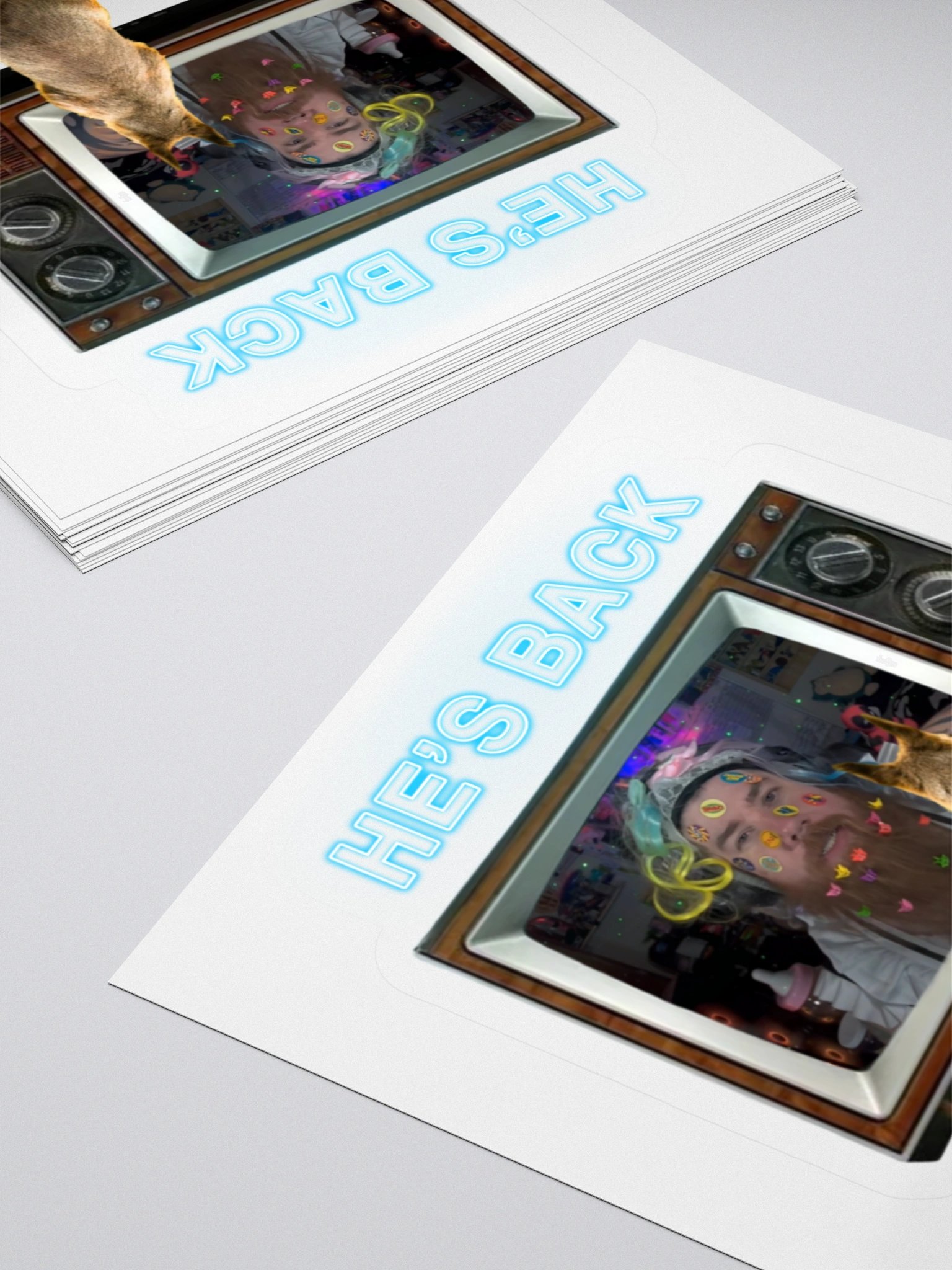 Waffles - He's Back Sticker product image (10)