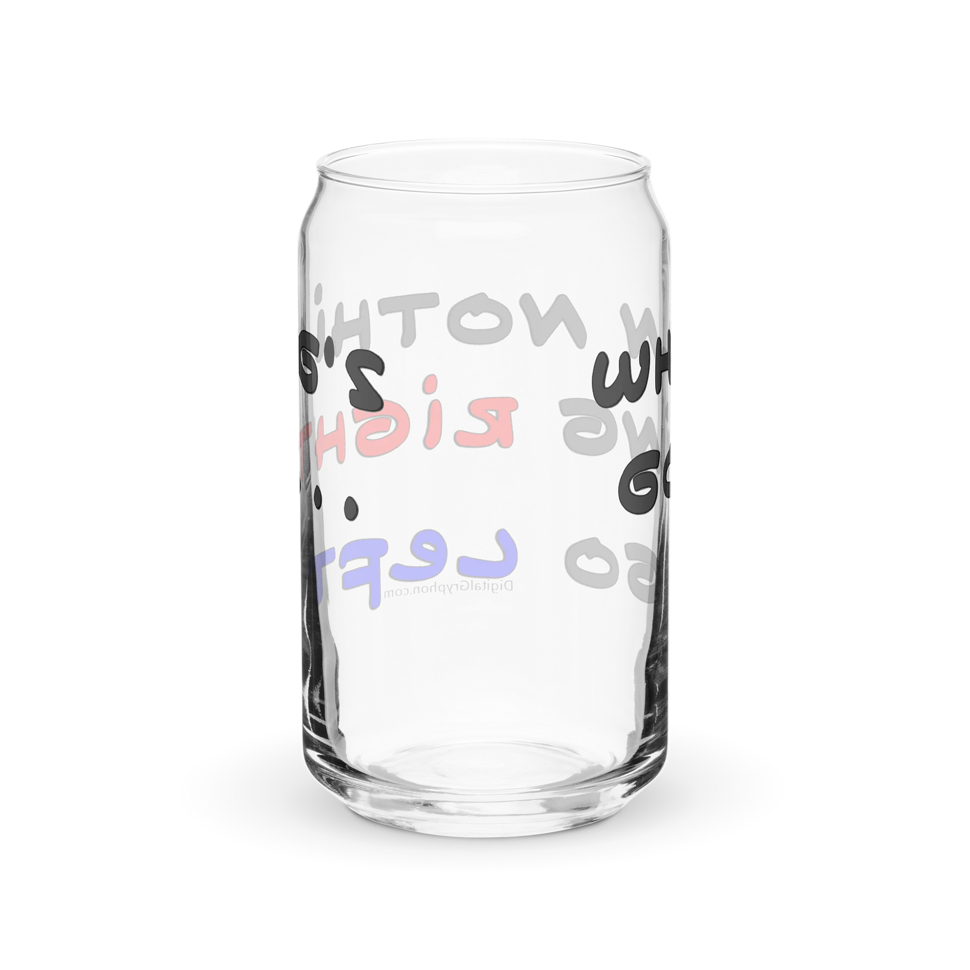 Not Going Right Go Left Popcan Glass product image (6)