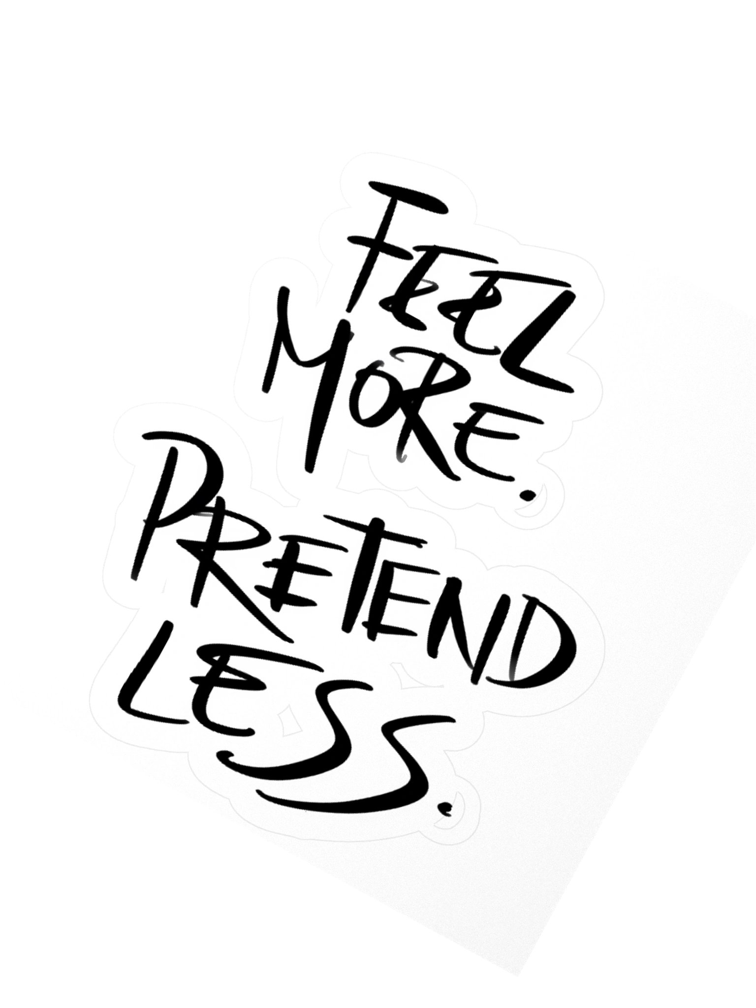 Emotional Wellness Sticker Original Handwriting Quote Decal Self Love Gift For Her Water Bottle Laptop Sticker product image (6)