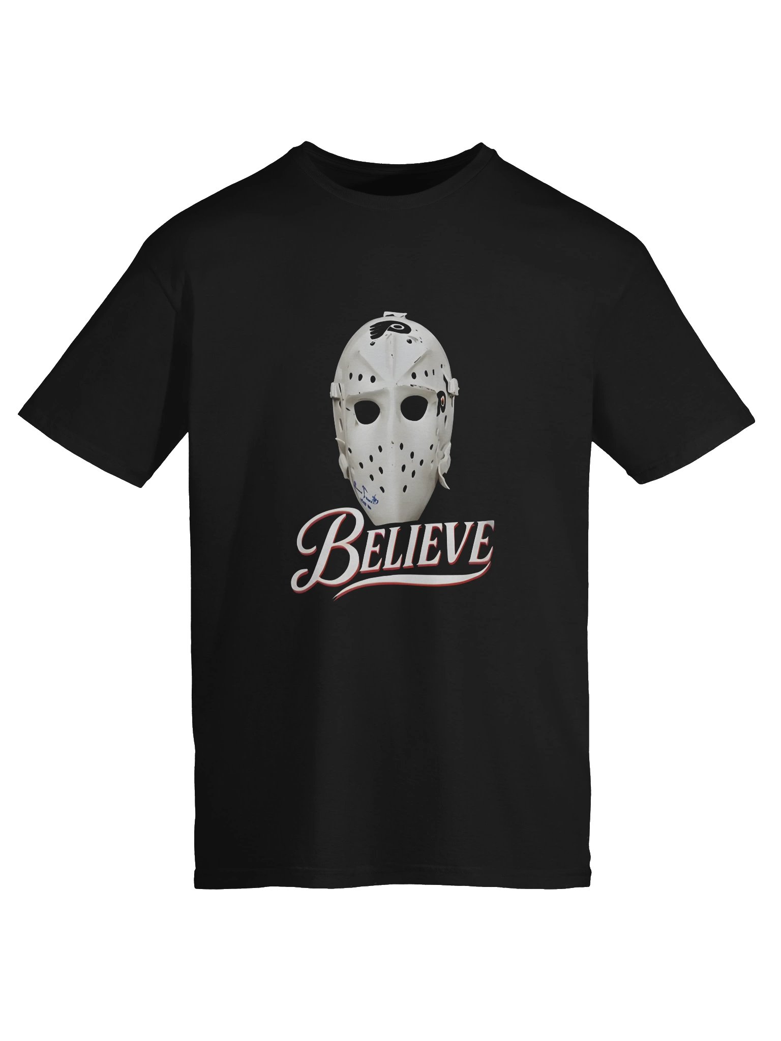 Bernie Parent Ice Hockey Mask Believe Shirt product image (3)