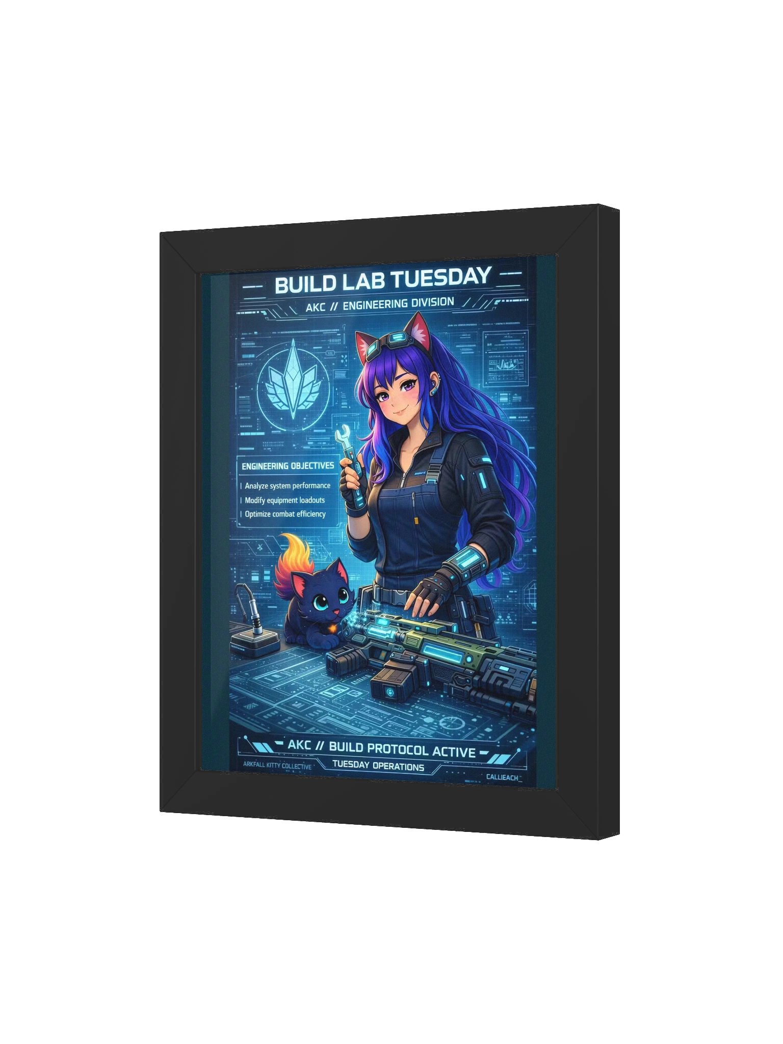 • AKC // Build Lab Tuesday Poster | AKC Themed Day Series | Arkfall Kitty Collective Wall Art product image (3)