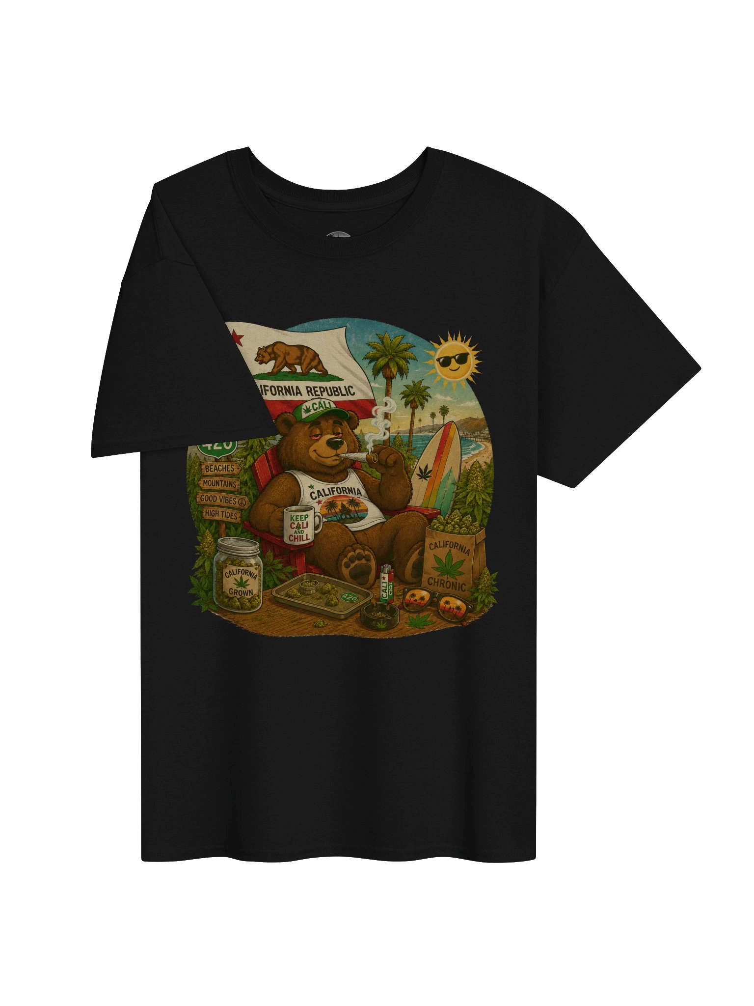 California 420 Bear Graphic Tee product image (3)