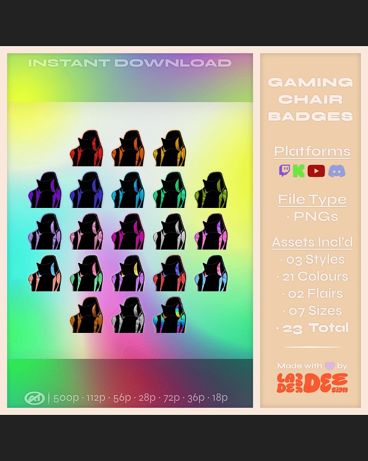 Game Chair Badges product image (1)