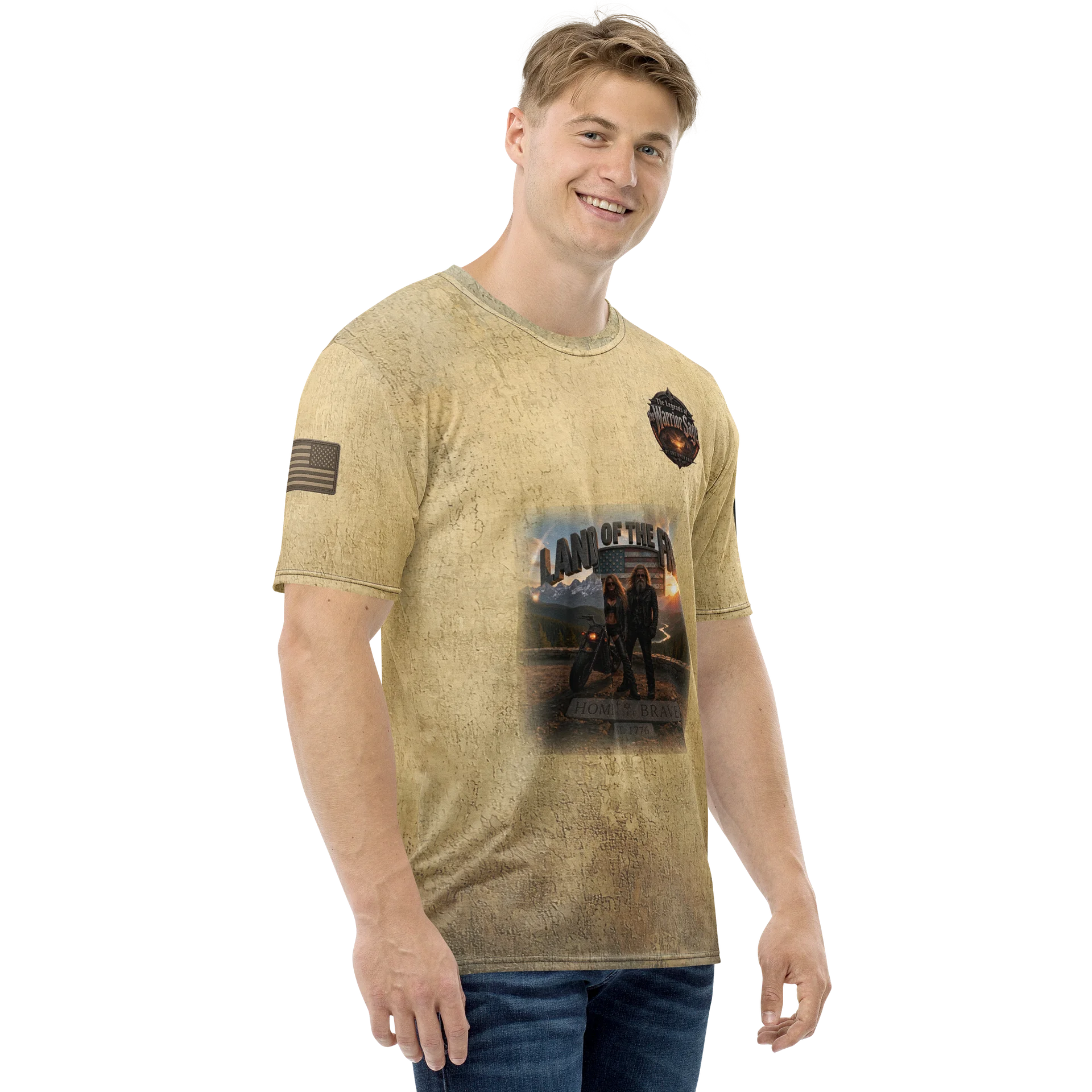 Warrior Sage Land of the Free MötoGraffitti Tee product image (4)