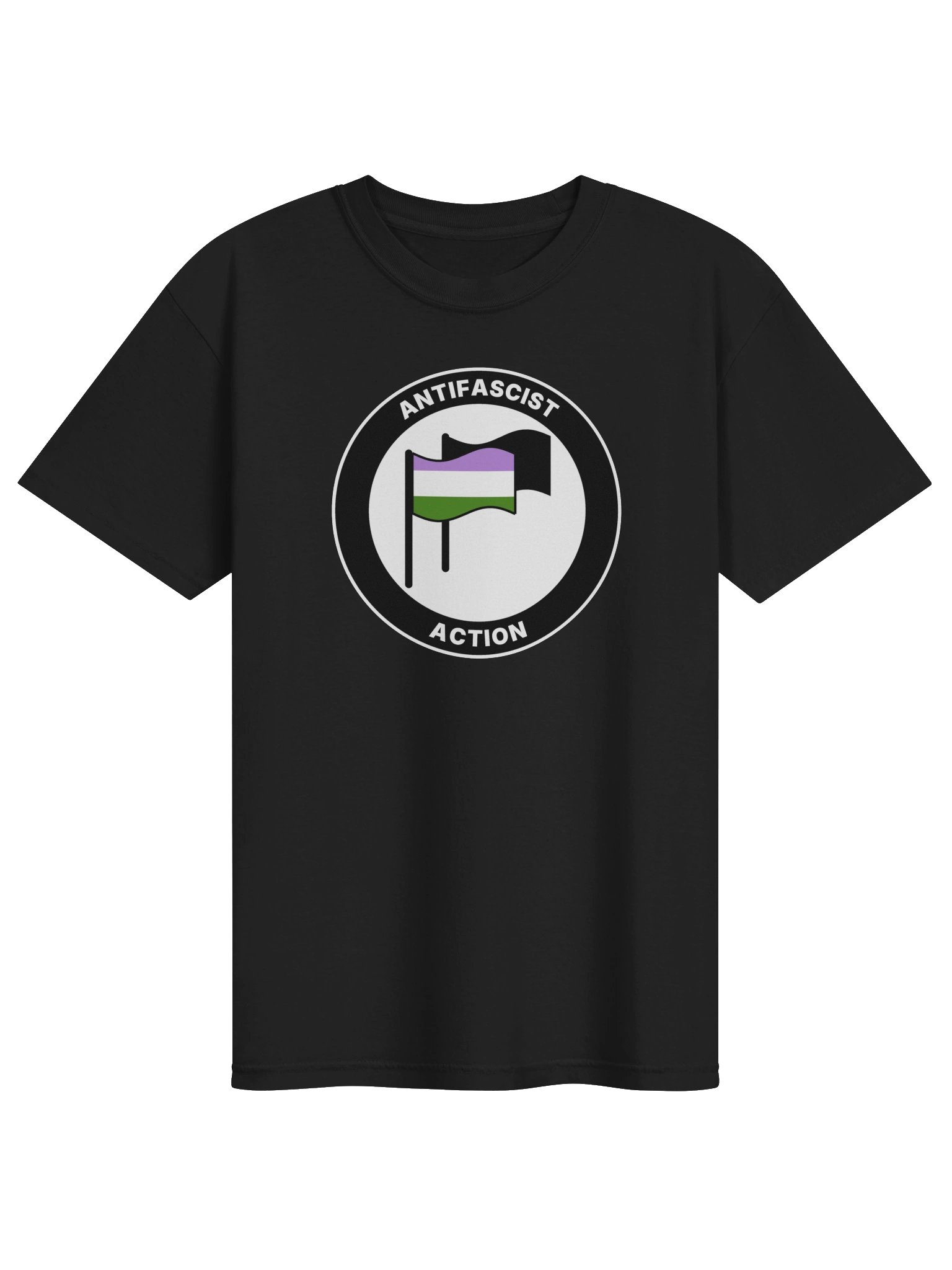Antifa / Genderqueer Pride T-Shirt product image (1)