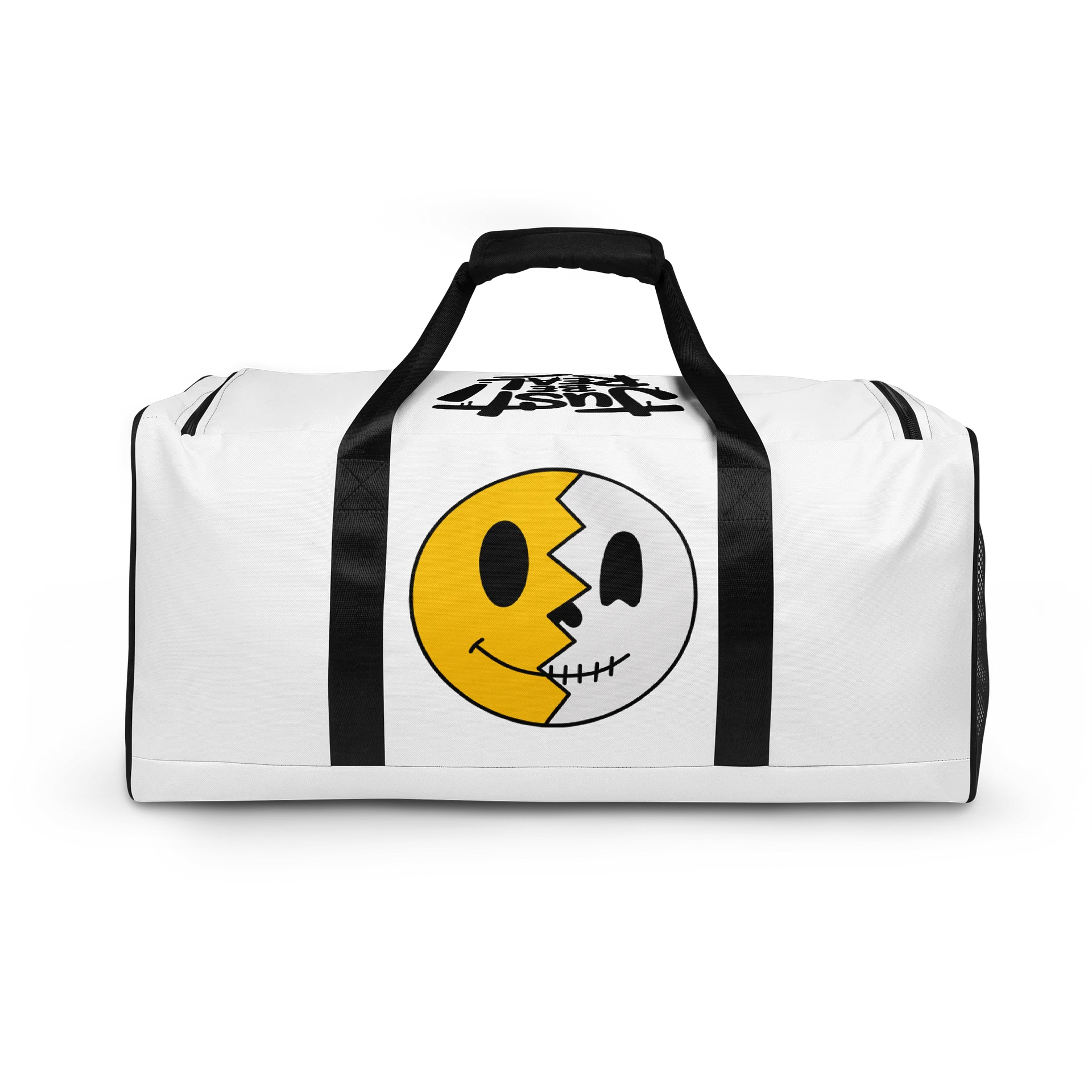Dead Teddy Duffle Bag – White & Black Gym Bag product image (8)