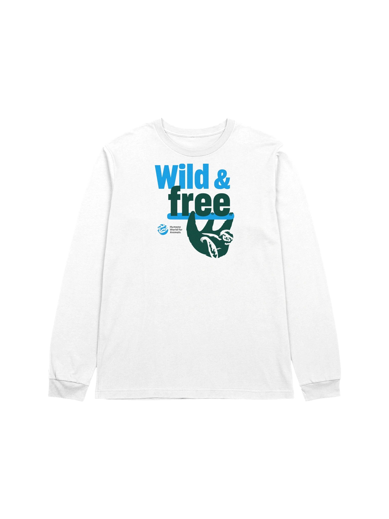 Wild & free - Sloth - Long sleeve tee product image (1)