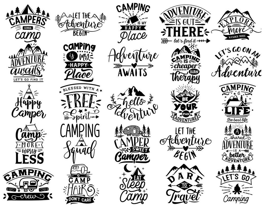 120 Camping SVG Bundle for Cricut | Camper SVG PNG DXF EPS | Camp Life SVG Files for Mugs & Shirts Instant Download product image (2)