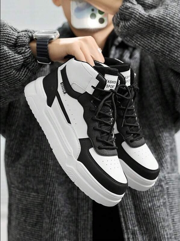 Men's White Sneakers, Couples Anti-Slip Casual Sports Shoes, High-Top Outdoor Activity Shoes product image (1)