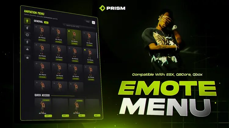 Emote Menu [ QB / ESX / QBOX ] product image (1)