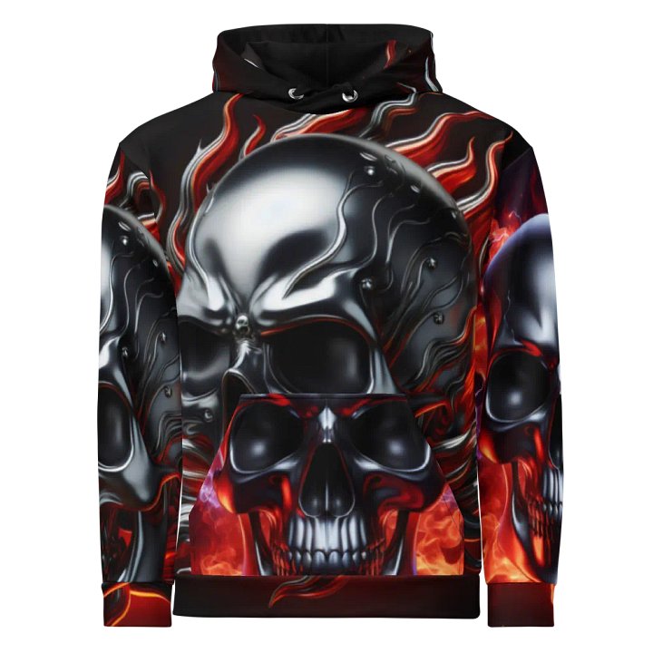 Metallic Print - Unisex Skull Hoodie #19 product image (1)