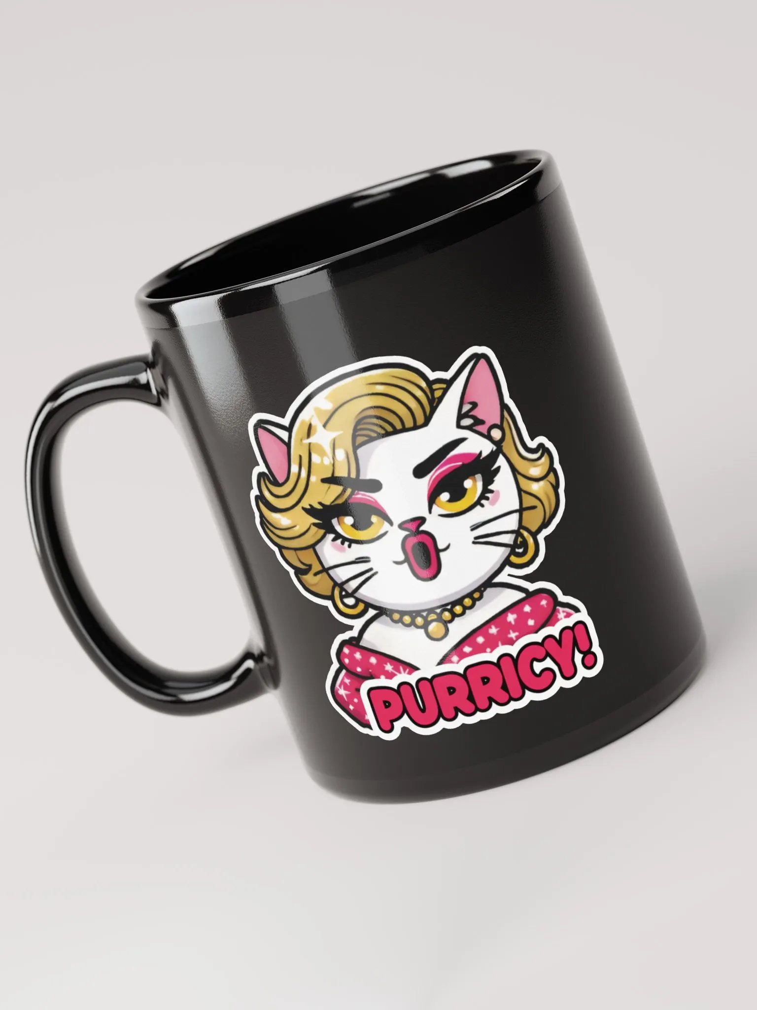 Purricy! Black Glossy Mug product image (5)