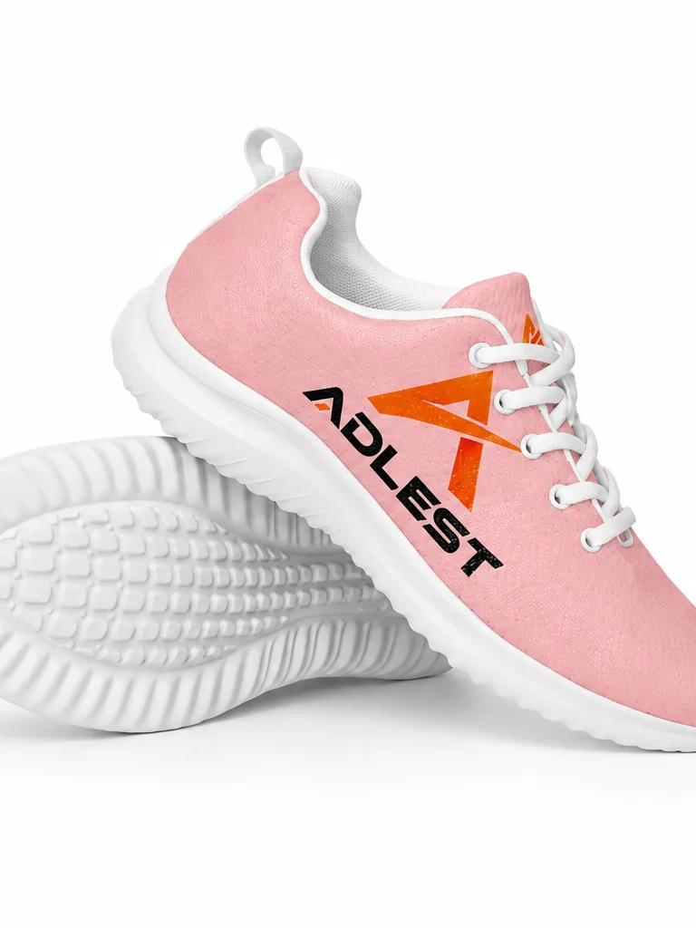 ADLEST Light Pink Logo Athletic Shoes product image (1)