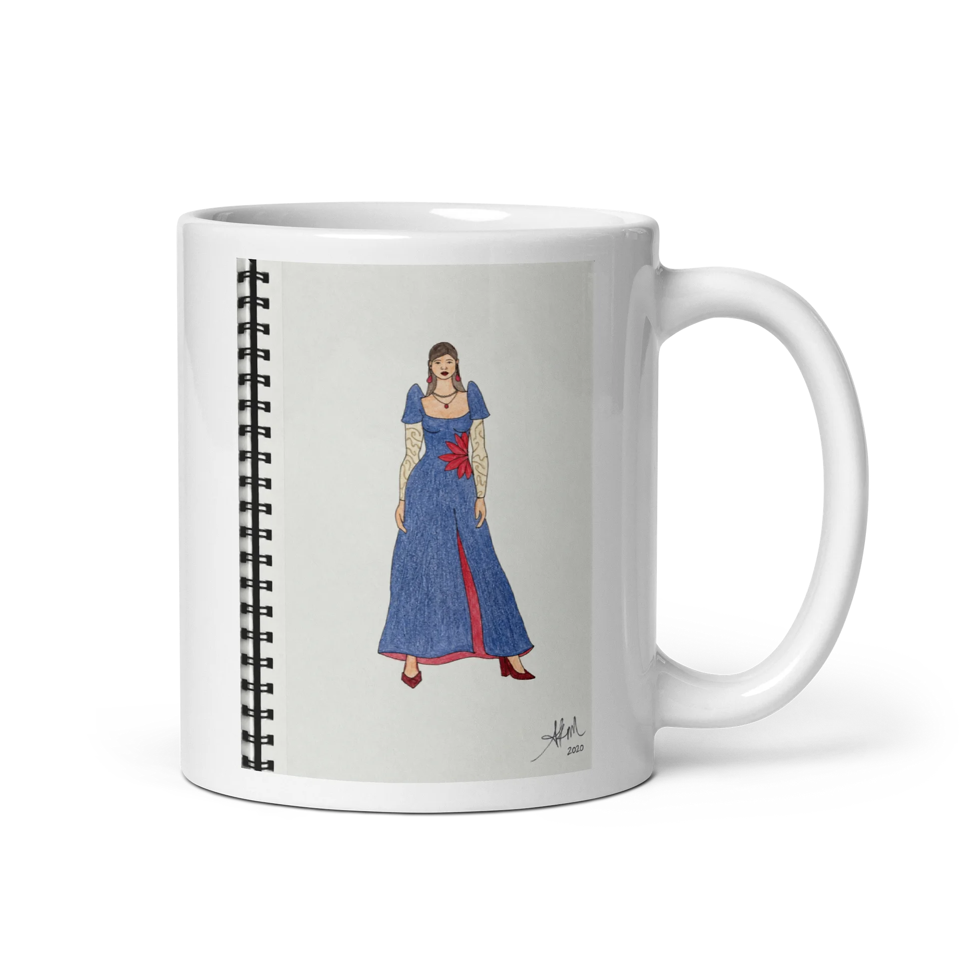 AK’s Denim Filipiniana Fashion Design Mug product image (1)