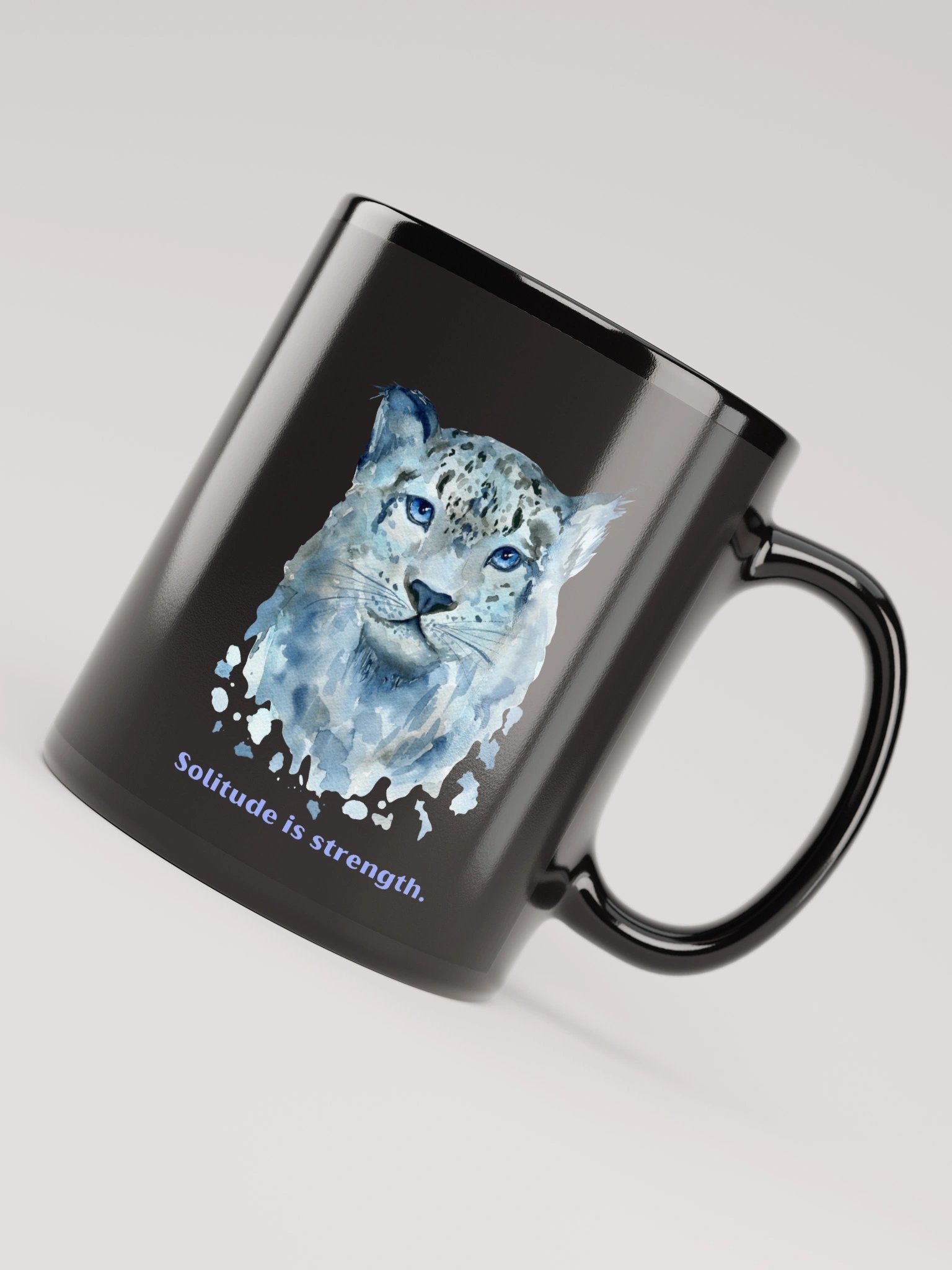 Solitude in strength - Snow Leopard Mug product image (3)