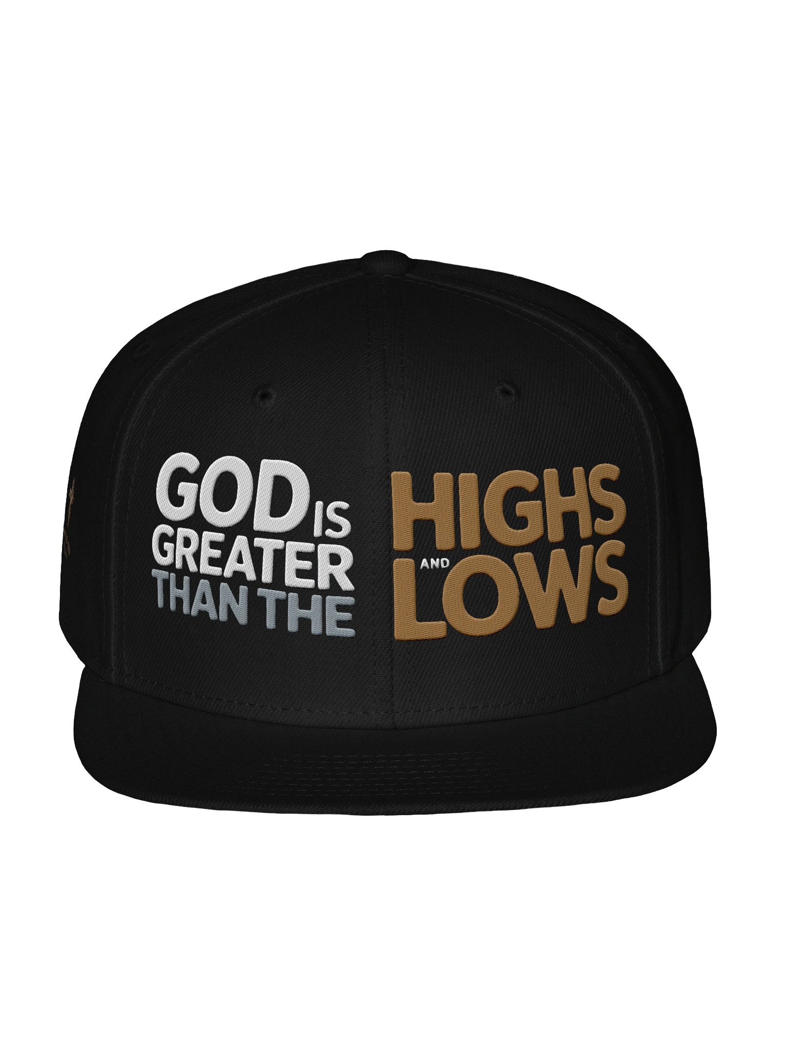 God Is Greater Than The Highs and Lows Premium Embroidered Snapback Cap product image (1)