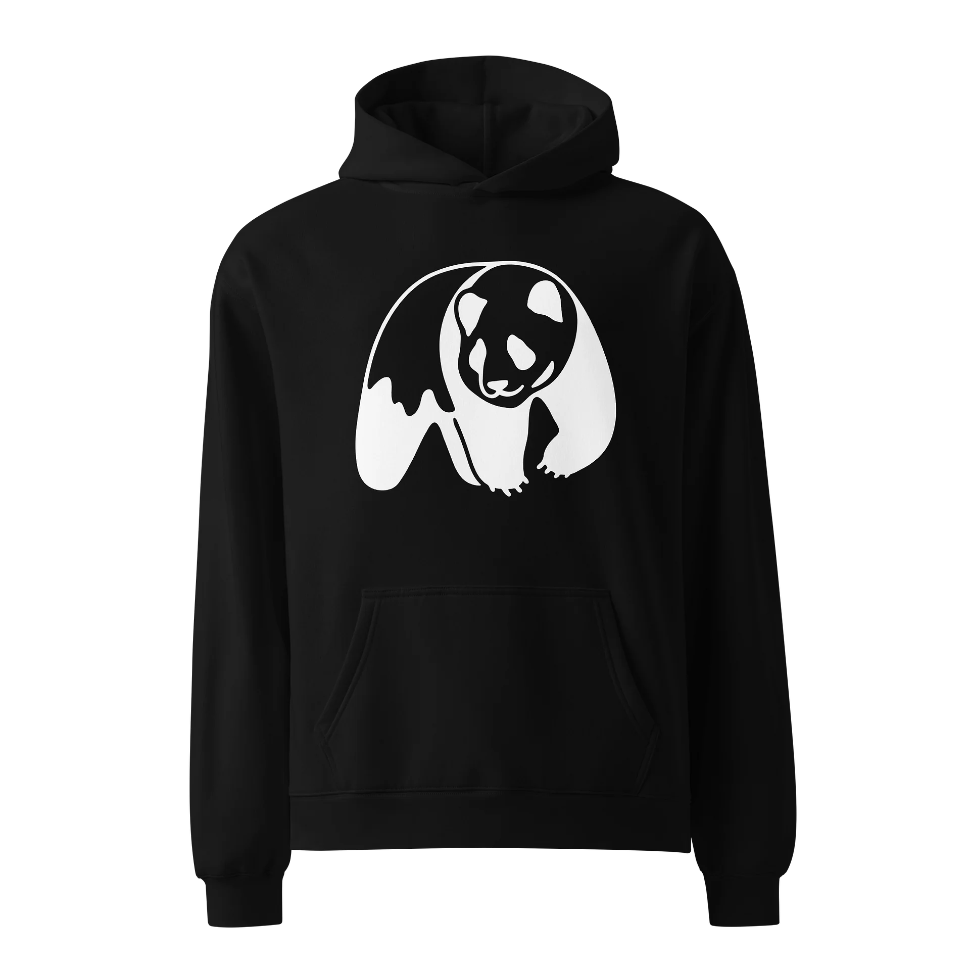 Astro Pups Panda - Funny Space Animal Lover Oversized Hoodie | Sarcastic Astronaut Panda Pullover product image (3)