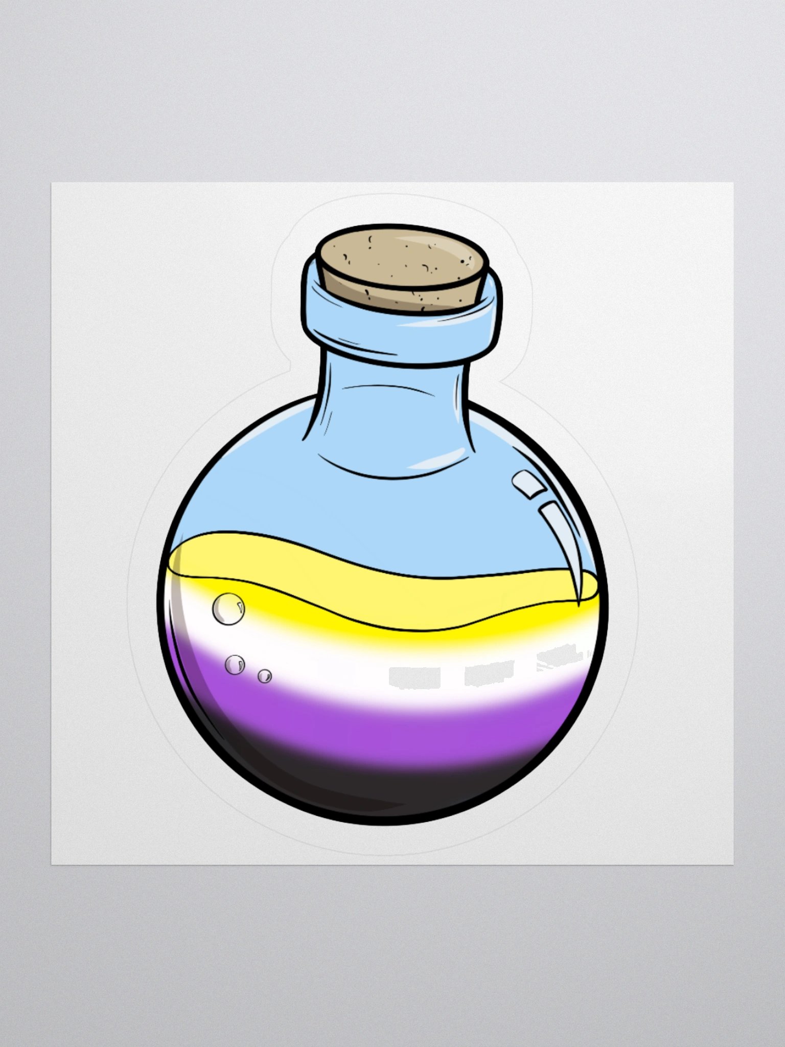 Non-Binary Pride Potion | 3" Sticker product image (1)