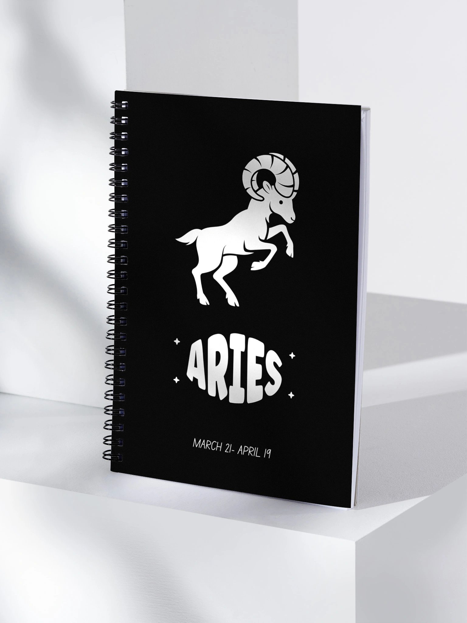 Aries Zodiac Notebook – Astrology Ram Design | Mystical Celestial Journal for Aries product image (4)