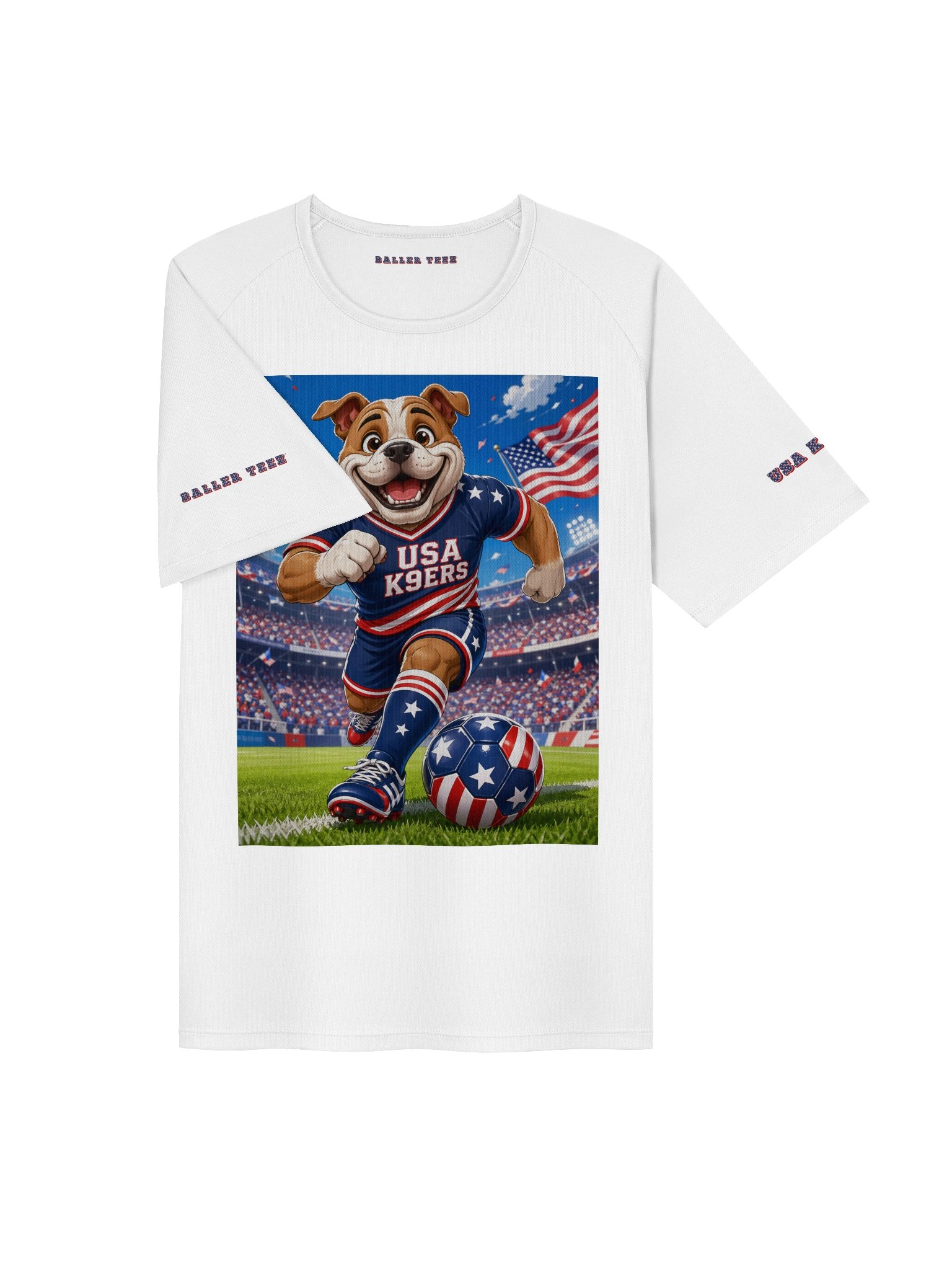 USA K9ERS Soccer Bulldog Unisex Sports Jersey product image (3)