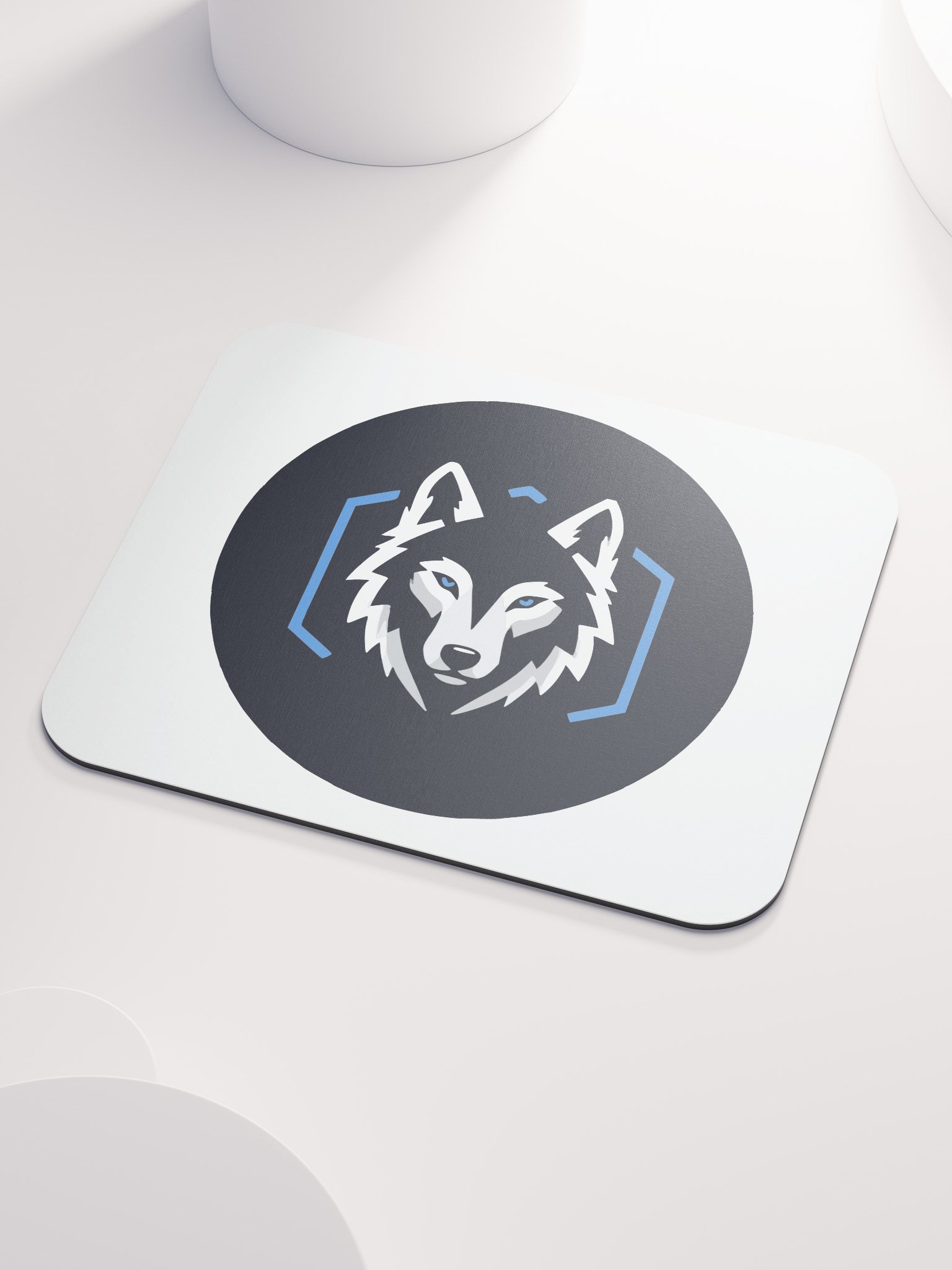 Blue-Eyed Wolf Logo Mouse Pad product image (3)
