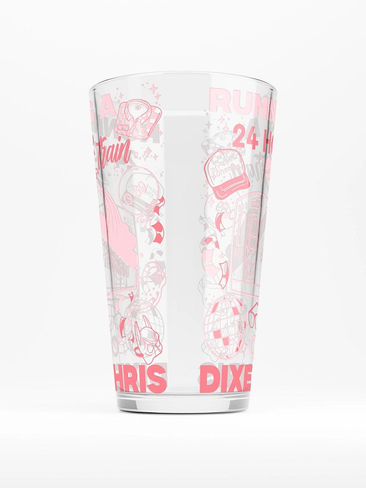 24hr Train Pint Glass - Pink product image (2)