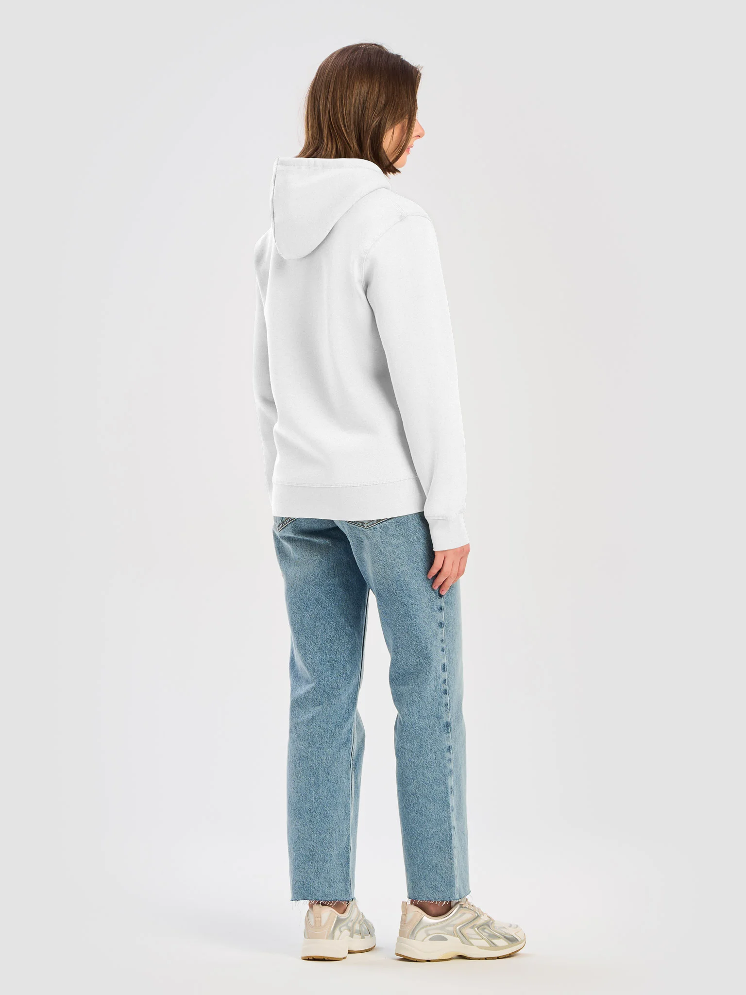 Embroidered SW Hoodie - White/Orange (Chest) product image (8)