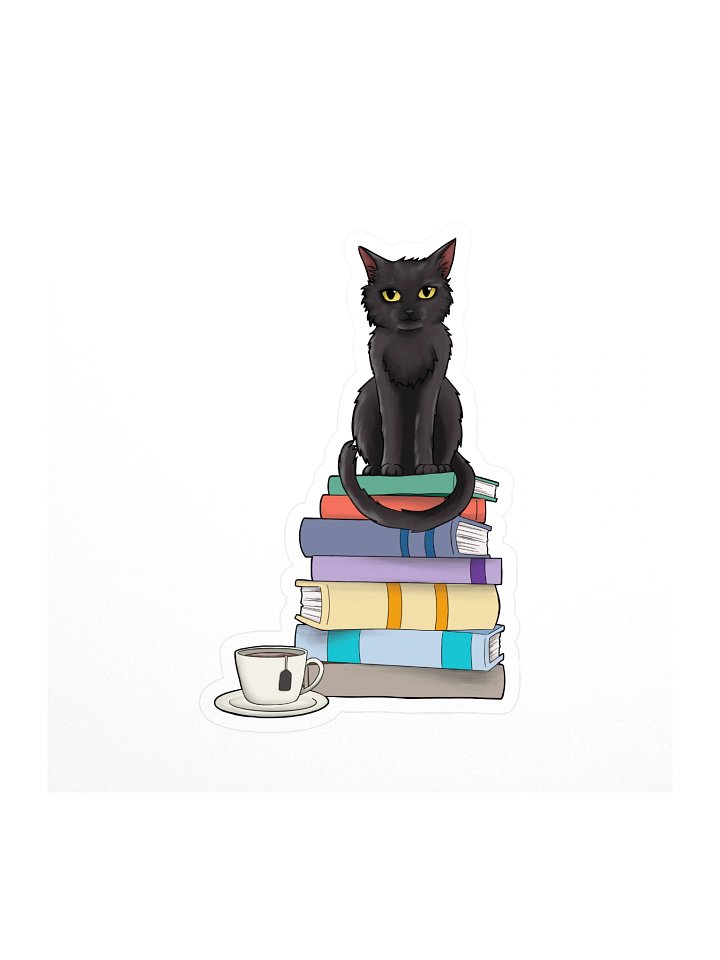 Pixel and Books Sticker product image (1)