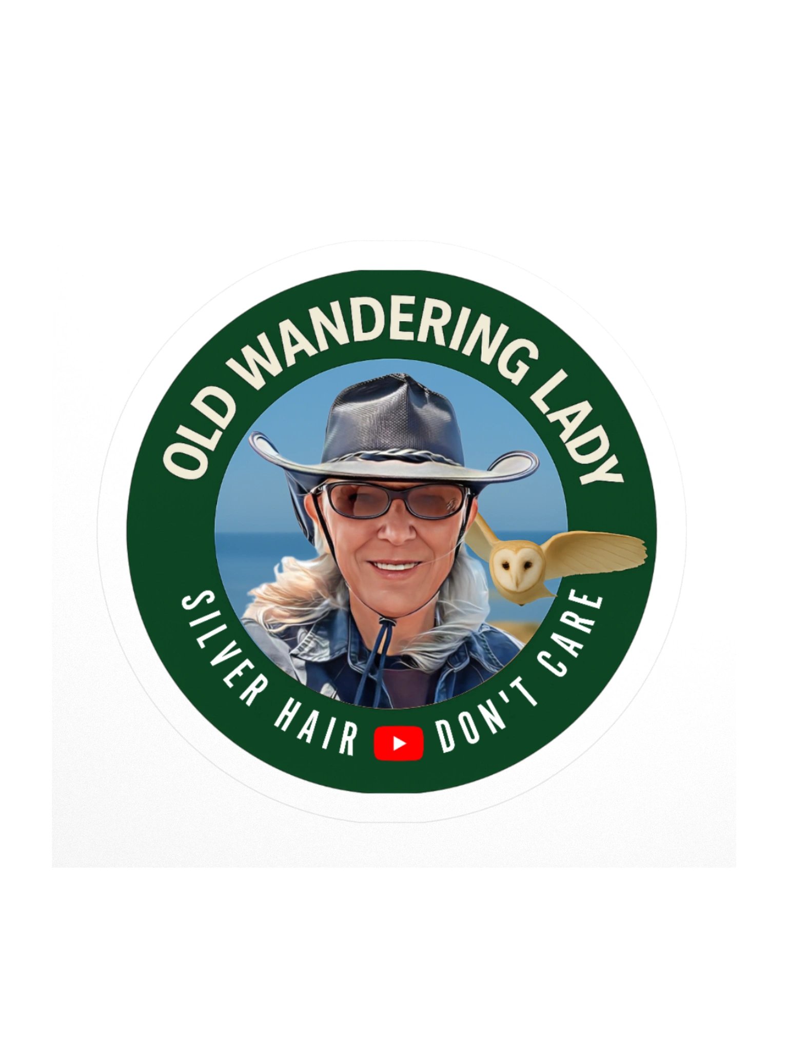 Old Wandering Lady – Official Channel Sticker product image (1)