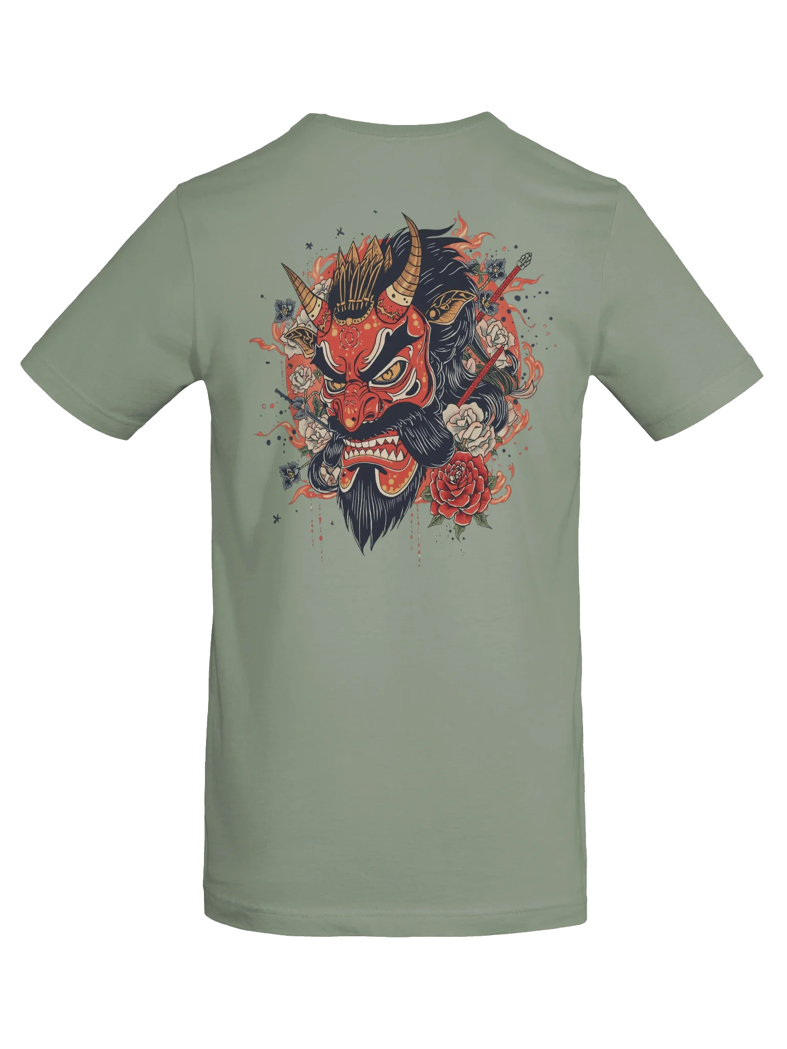 The Bold Oni Mask Streetwear T-Shirt product image (6)